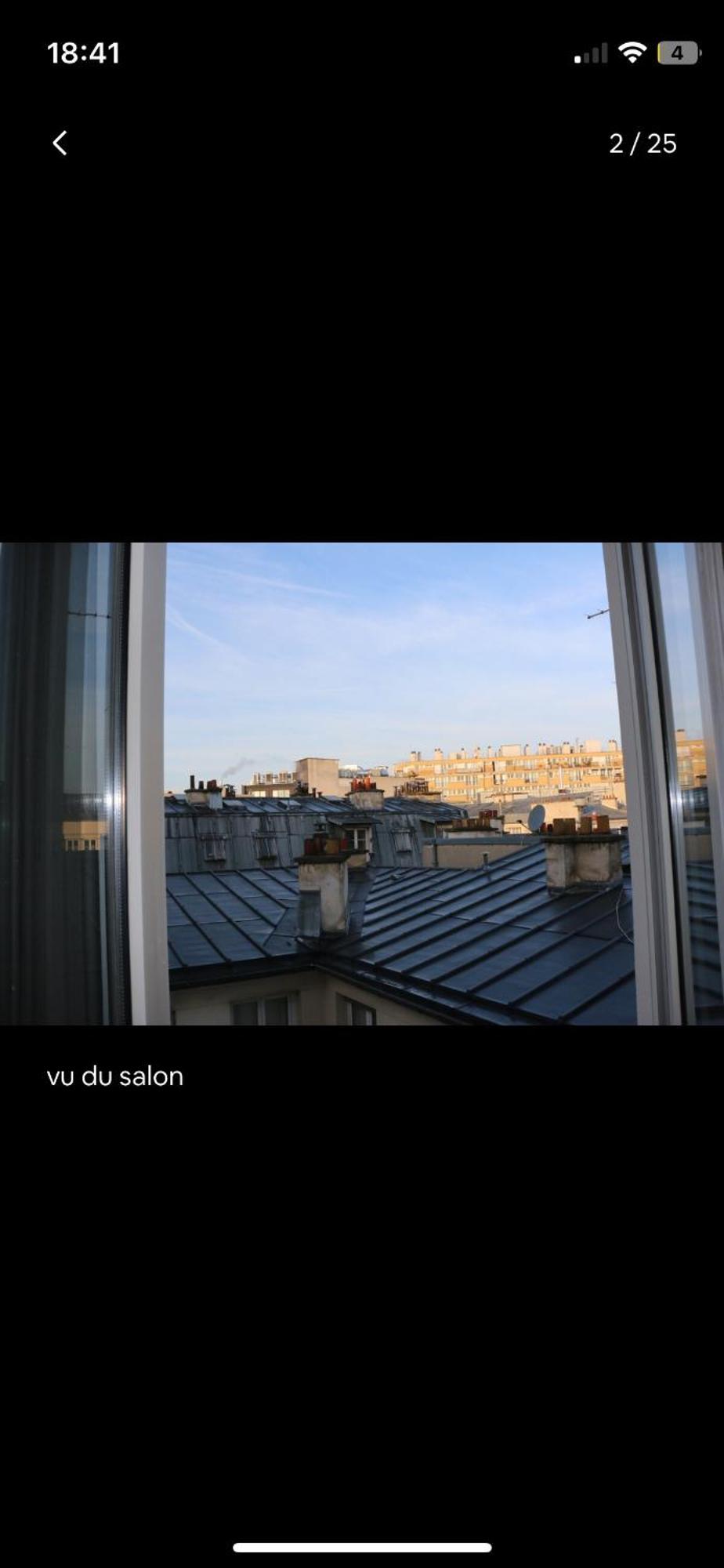 Deux Pieces Lumineux Calme, Vue Sur Le Ciel ! Appartement