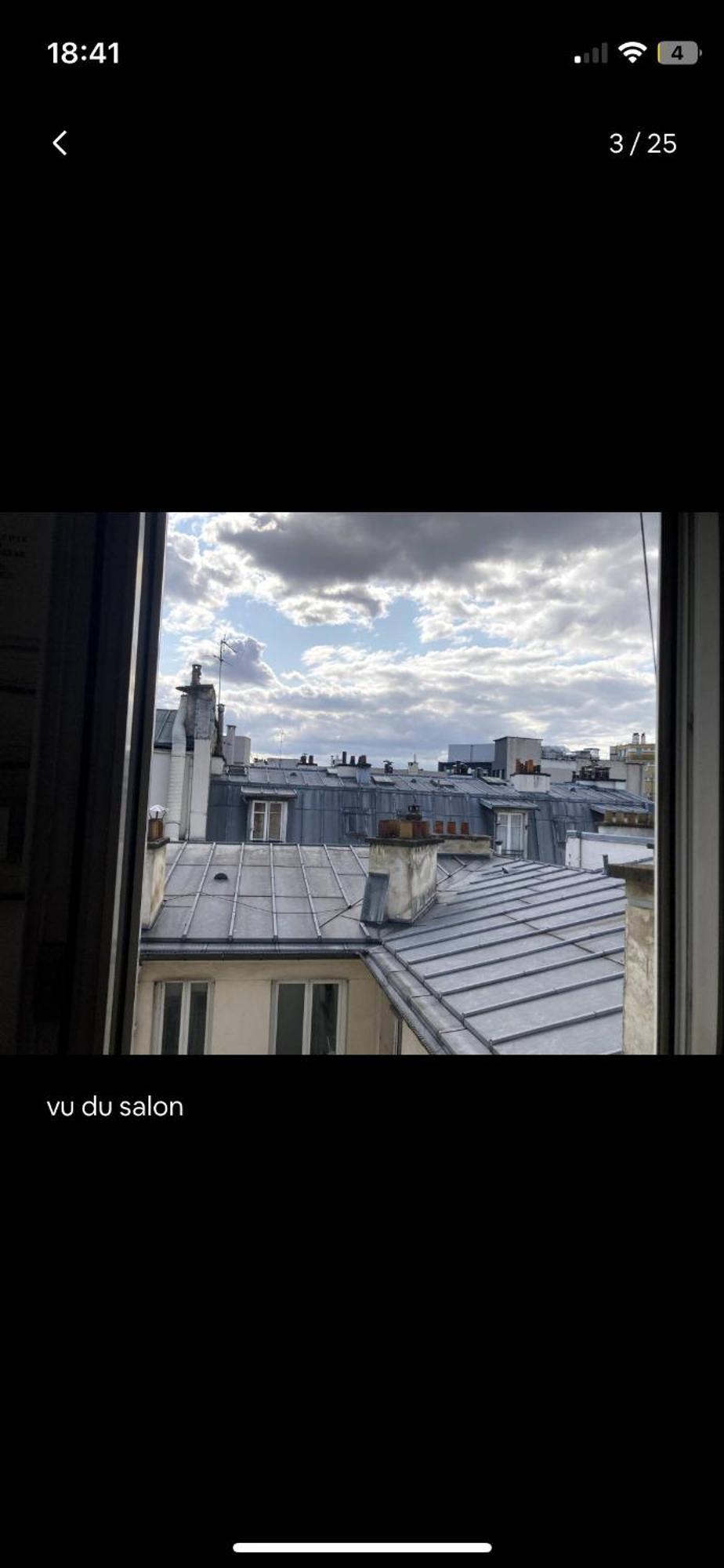 Deux Pieces Lumineux Calme, Vue Sur Le Ciel ! * Parijs